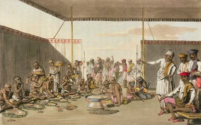A Marratta Surdar Entertaining Brahmuns, from 